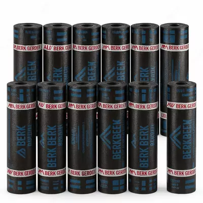 Кровельный мембранный полизол "BERK" от 3 до 4 мм, 10 м2, без гранулята (Туркменистан)