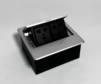 Настольная розетка Лючок Короб Напольная встраиваемая Мебельная розетка Socket
