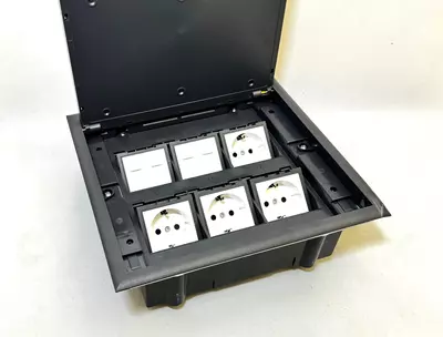 Настольная розетка Модульная розетка Лючок Короб Напольная встраиваемая Мебельная розетка Socket