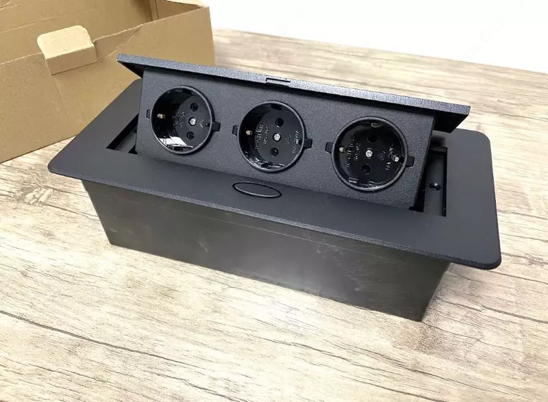 Настольная розетка Лючок Короб Напольная встраиваемая.