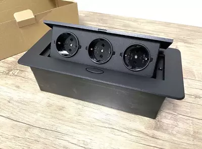 Настольная розетка Лючок Короб Напольная встраиваемая.