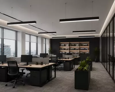  Ofis va binolar uchun loft uslubidagi osma LED yoritgich