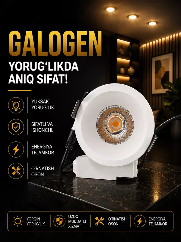 Yuqori sifatli galogen lampa