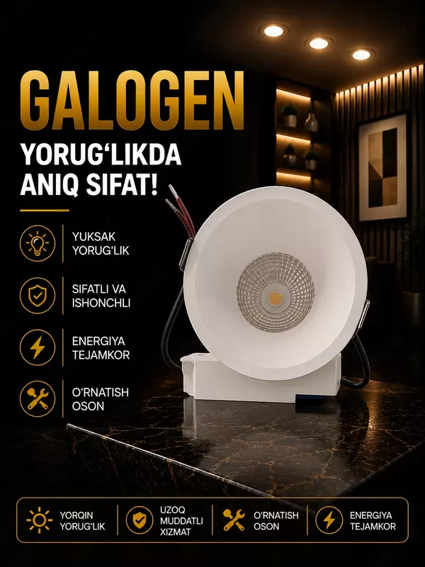 Yuqori sifatli galogen lampa
