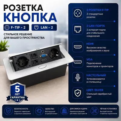 Stol usti rozetkasi — modul rozetka.