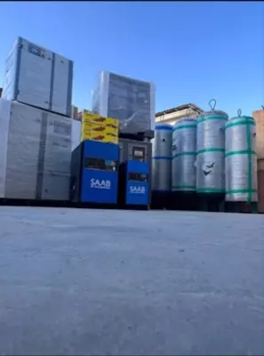 SAAB vintli kompressor 3 kVtdan 75 kVtgacha, 10/16 bar bosimda