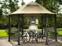 "METALIX" dam olish uchun dekorativ metall gazebos (assortiment) - по запросу