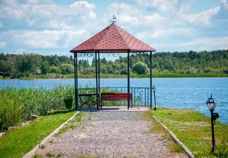 "METALIX" dam olish uchun dekorativ metall gazebos (assortiment) Chakana savdo