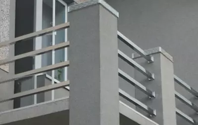 Dekorativ qism - balkon uchun tutqich (zanglamaydigan po'latdan yasalgan) "METALIX" MX-S2311