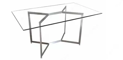 Дизайнерский прямоугольный столик (нерж. сталь