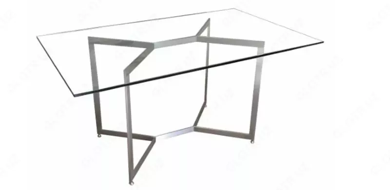 Dizayner to'rtburchak stol (zanglamaydigan po'lat