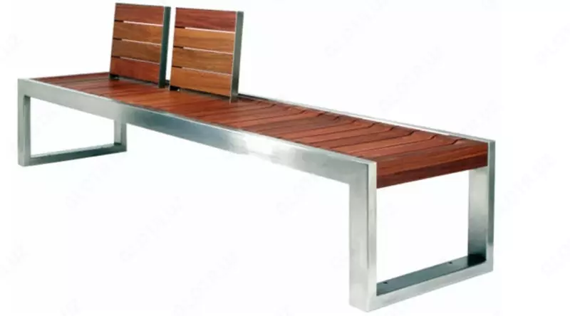 Декоративная двухместная скамья (с продолжением) "METALIX" MX-S2501