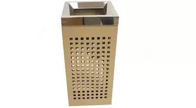 Мусорная урна "METALIX" MX-S2509 с декоративной перфорацией