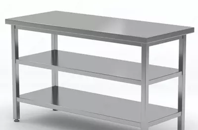 Промышленный кухонный стол-стеллаж "METALIX" MX-S2602