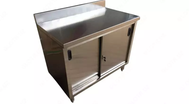 Промышленный кухонный столик с дверцами "METALIX" MX-S2410