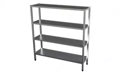 Промышленный кухонный стеллаж (4 полки) "METALIX" MX-S2412
