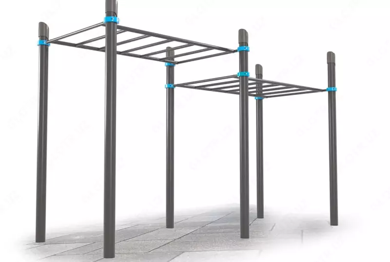 Двухуровневый турник-рукоход "METALIX" MX-WO-01.02