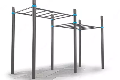 Двухуровневый турник-рукоход "METALIX" MX-WO-01.02