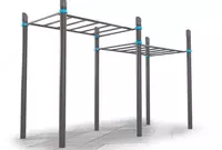 Двухуровневый турник-рукоход "METALIX" MX-WO-01.02