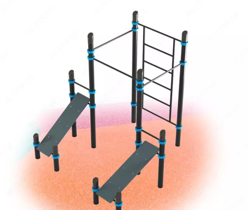 Ko'p darajali gorizontal bar-maymun bar "METALIX" MX-WO-01.13