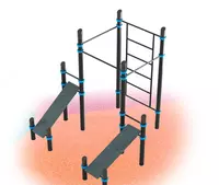 Ko'p darajali gorizontal bar-maymun bar "METALIX" MX-WO-01.13
