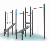 Многофункциональный уличный турник (кольца