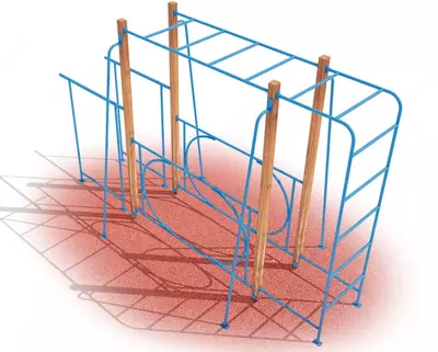 Спортивный уличный комплекс (Детский рукоход Кенга 1) "METALIX" MX-WO-02.02