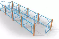 Спортивный уличный комплекс (Лабиринт "Зиг-Заг") "METALIX" MX-WO-02.03