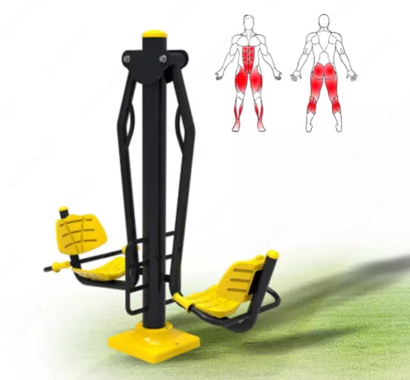 Спортивный уличный комплекс (Двойной жим ногами) "METALIX" MX-FTN2503