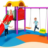 Уличная детская игровая площадка METALIX ДИП 04  возраст. кат. 3+  S=46 м2  вес 278 кг