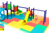 Уличная детская игровая площадка METALIX ДИП 08  возраст. кат. 4+  S=91 м2  вес 422 кг