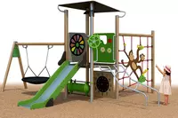 Уличная детская игровая площадка METALIX ДИП 12  возраст. кат. 3+  S=70 м2  вес 567 кг
