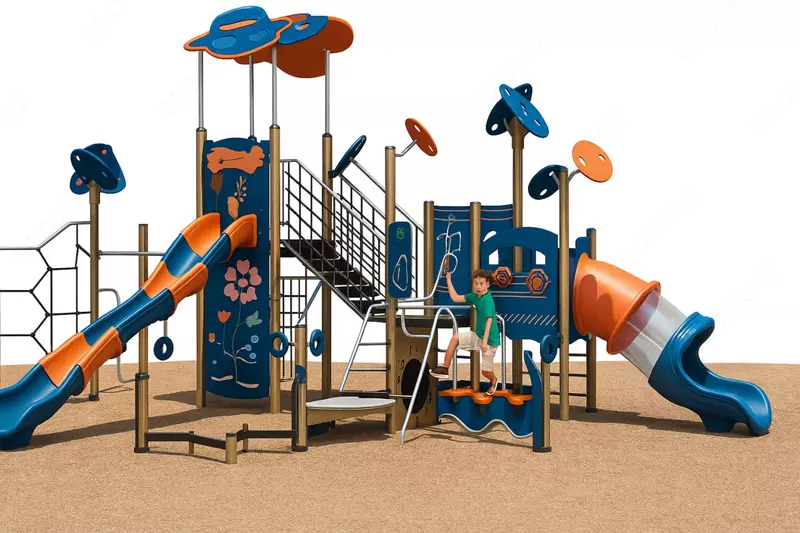 Уличная детская игровая площадка METALIX ДИП 13  возраст. кат. 4+  S=81 м2  вес 867 кг