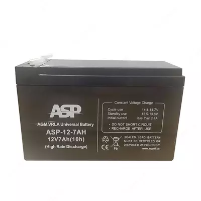 Qayta zaryadlanuvchi batareya ASP 12-7.5S