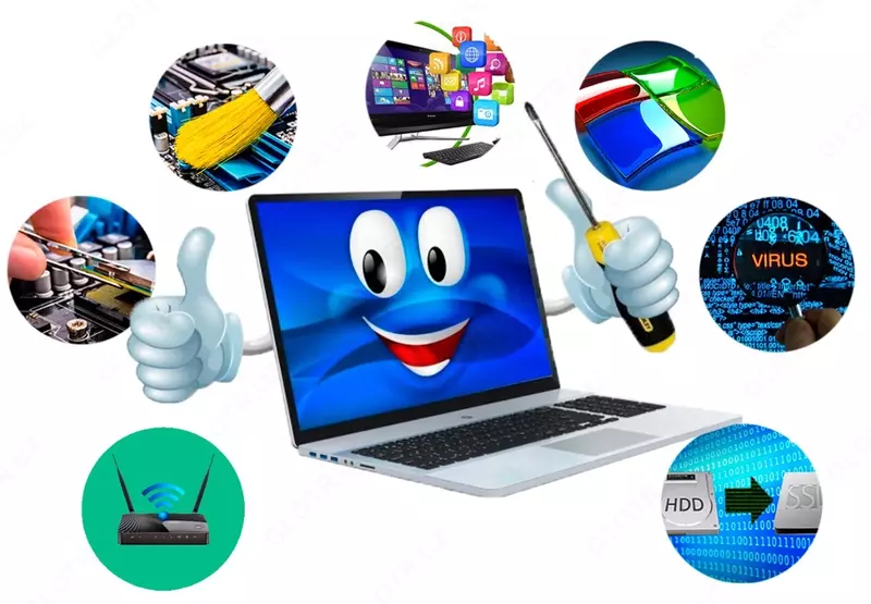   Установка windows и ремонт компьютер