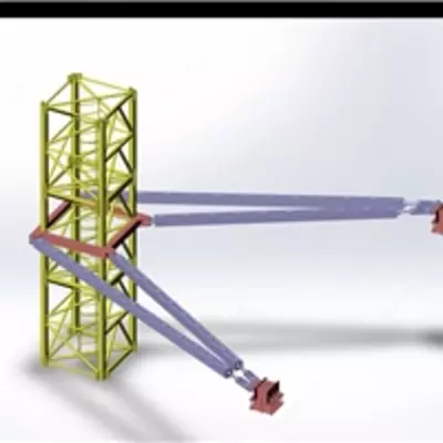 Крепления башенного крана