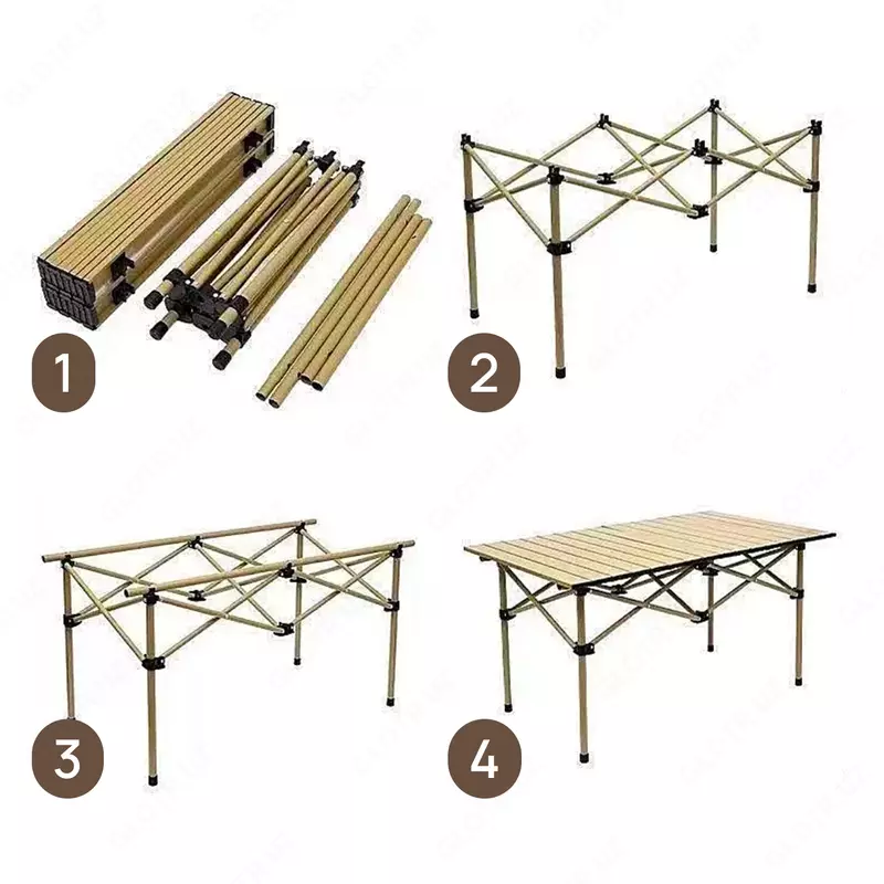   Stol yigiladigan dacha / sayohat uchun 52х52х50sm