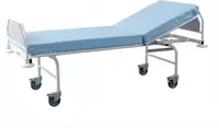 Медицинская металлическая функциональная двухсекционная кровать (с матрацем)