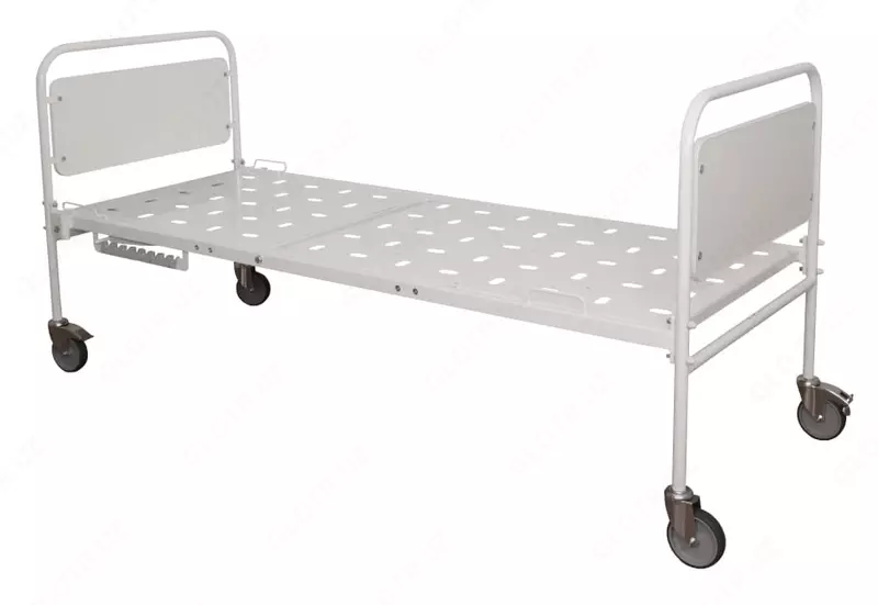  Медицинская металлическая функциональная двухсекционная кровать (с матрацем) - 