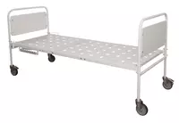  Медицинская металлическая функциональная двухсекционная кровать (с матрацем) - 