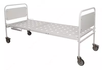 Медицинская металлическая функциональная двухсекционная кровать (с матрацем) - Цена по запросу