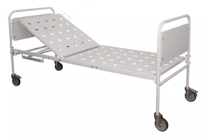 Цена по запросу Медицинская металлическая функциональная двухсекционная кровать (с матрацем)