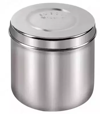 Банка-контейнер для ваты с крышкой из нержавеющей стали