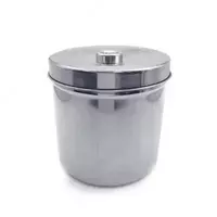  Банка-контейнер для ваты с крышкой из нержавеющей стали  d 8-12 см - 