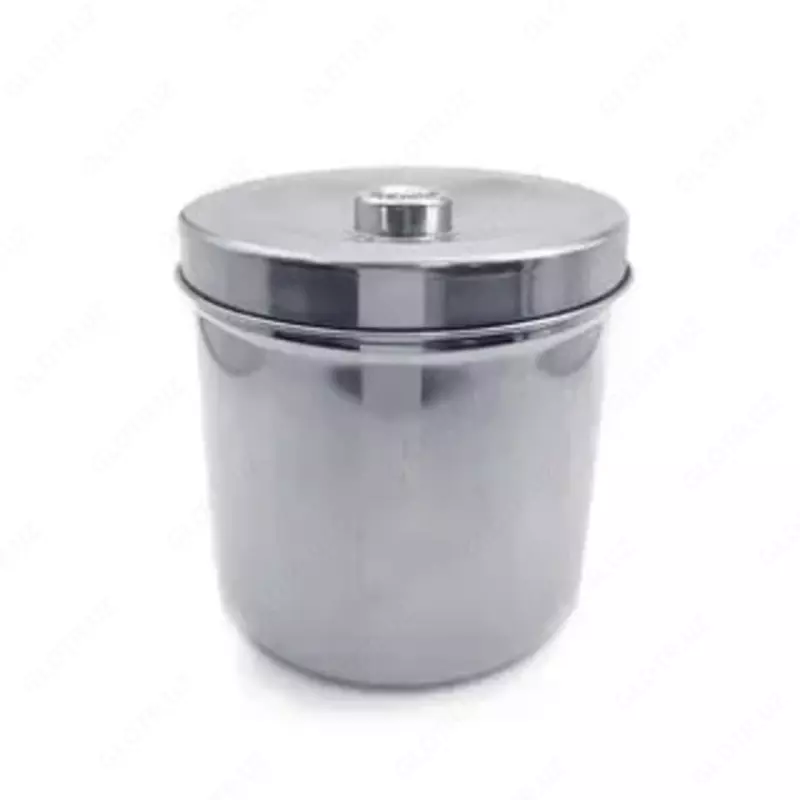  Банка-контейнер для ваты с крышкой из нержавеющей стали  d 8-12 см - 