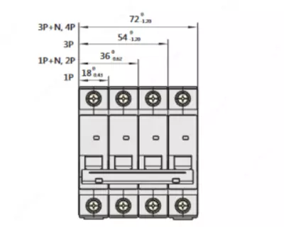  NEXT NXB-63 6kA 1P C 1A avtomatik o‘chirgich - 