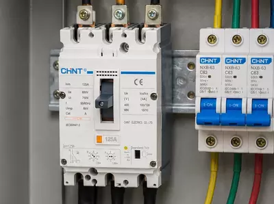   Автоматический выключатель NM8NL-125 4P A RCD1 УЗО (30mA-1A) 50kA