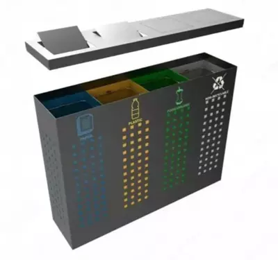 2 500 000 сум / шт Металлические урны с тремя отсеками