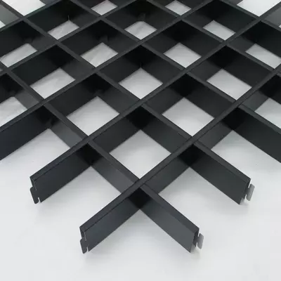 17 сум / кв.м Потолки грильято Профиль: 30x10 Ячейки: 50x50