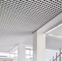 Потолки грильято Профиль: 30x10 Ячейки: 75x75.